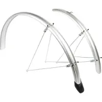 Eurofender Spatbordset elegance 28" x 46 mm - zilver