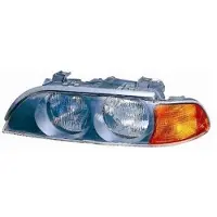VAN WEZEL KOPLAMP LINKS MET KNIPPERLICHT Tot -9/00 ORANJE H7+HB3 0639961 Van Wezel voor o.a. BMW
