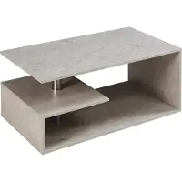 En.casa Salontafel Haarlem rechthoekig betonkleurig licht 90x50x41 cm []