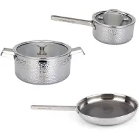 Vargen & Thor Kroma Saucepan Set 3 Pieces - Pannensets Roestvrijstaal Roestvrij staal - 60230136