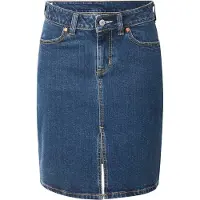 Levi's Rok 'Low Midi Skirt' blauw denim