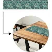 MuchoWow Tafelloper 150x30 cm - Tafelmat vinyl Abstract - Marmer print - Verf - Patronen - Tafeldecoratie - Tafelversiering - Keuken decoratie - Tafel versiering