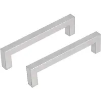 Differnz meubelgreep vierkant 128 mm mat chroom 2 stuks