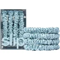 Slip Pure Silk Skinny Scrunchies Sky Blue Haarelastiek 4 st
