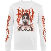 Bullet For My Valentine Shirt met lange mouwen - Robotic Woman - S tot XXL - voor Mannen - wit - Maat S