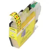 PrintAbout Inktcartridge LC-422XLY Geel Hoge capaciteit geschikt voor Brother