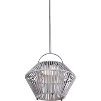 QAZQA Bohemian tafellamp grijs incl. LED 3-staps dimbaar IP54 Solar Oplaadbaar - Duco