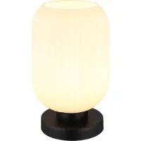 Globo Ronde Tafellamp Normy Wit Glas Ø 14cm