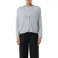 Comma Cardigan Light Grey Maat: 46 | Jassen Outlet | Dames | Grijs