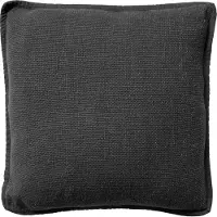 Dutch decor - BOWIE - Kussenhoes 45x45 cm - van gewassen katoen - Raven - zwart
