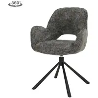 Tower Living Eetkamerstoel Isola - Charcoal Stof - 64x63x89cm