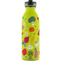 24Bottles Drinkfles 'Kids Urban' appel / fuchsia / rood / wit