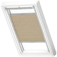 Velux Manueel Lichtdoorlatend Plisségordijn Fhl Pk04 1277s Donkerzand