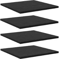 vidaXL Boekenplank Bord 3-laags 4 pcs 40 x 40 x 1,5 cm Bewerkt hout