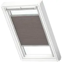 Velux Manueel Lichtdoorlatend Plisségordijn Fhl Mk12 1276s Stoffig Bruin