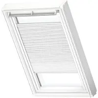 Velux Manueel Verduisterend Plisségordijn Fhc Pk04 1045swl Wit White Line