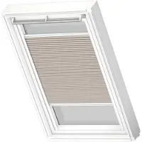 Velux Manueel Verduisterend Plisségordijn Fhc Pk04 1171swl Donkerzand White Line