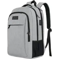 TRVLMORE Rugzak - 36L - 17,3 inch - Laptop Rugtas - Schooltas - Unisex - Spatwaterdicht Grijs