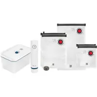 Zwilling Fresh & Save Vacumeermachine – 7-delige Startset Vacuüm Sealer – La Mer - Vacuümzakken (5x) – Plastic Vacuüm Bewaardoos (1x) – Vacuümpomp (1x)