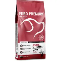 Euro Premium Senior 8+ Chicken & Rice hondenvoer 12 kg