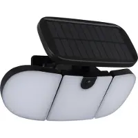 Globo Zwarte Wandlamp Torqen Solar