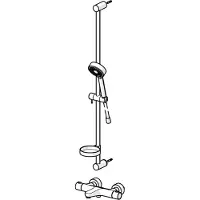 Hansa Prisma doucheset 90cm met badthermostaat en s koppeling chroom 48102131