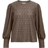 Object Blouse 'OBJLaila' chocoladebruin