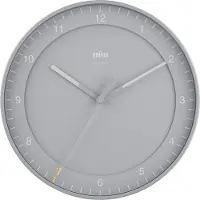 Braun BC17G-DCF - Wandklok - Analoog - Radiogestuurde tijdsaanduiding - Kunststof - Grijs