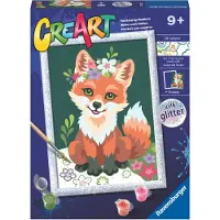 Ravensburger Creart Fox With Flowers Veelkleurig