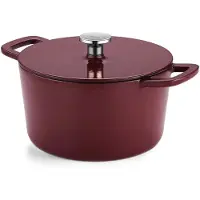 Fissler Kookpan MOMENTS 20 cm, bordeauxrood rood, gietijzer,