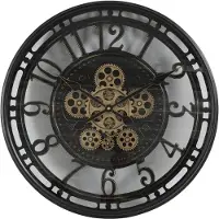 Decostar Wandklok rond Norris S zwart