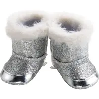 Heless Poppenschoenen Laarzen 38-45 Cm Meisjes Polyester Zilver