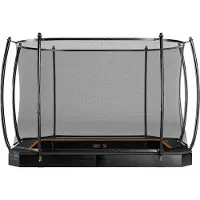 Avyna Trampoline Pro-Line FlatLevel 223 + Royal Class Veiligheidsnet Zwart