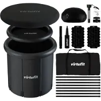 VirtuFit IJsbad XXL - 375 Liter - Antraciet - Inclusief accessoires