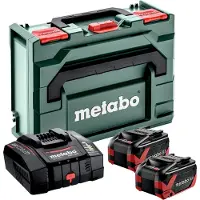 Metabo Basis-set 2 x LiHDX 18V / 8.0 Ah | Met ASC 290 supersnellader - 685305000