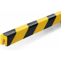 Durable Hoekbeschermingsprofiel E8R, rond, zelfklevend, voor binnen en buiten, uitsparing 8 mm, L 1000 mm, PU schuim, geel/zwart