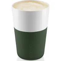 Eva Solo Thermosbeker voor caffé latte 360 ml, set van 2 stuks, smaragdgroen groen, Eva Solo