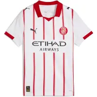 Puma Girona FC 25/26 thuisshirt, Rood/Wit, Maat 7-8Y