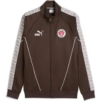 Puma FC St. Pauli KING Anthem jack voor Heren, Wit/Bruin, Maat 3XL