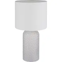 Globo Tafellamp Sofia, wit / opaal, Woon-/ Eetkamer, Glas, Tafellamp
