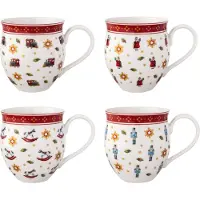Villeroy & Boch Toy's Delight kopje 4 delen Wit-rood