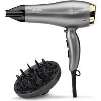 BaByliss 5513TE Haardroger - toermalijn-ionische technologie - 2300 W vermogen - Diffuser en concentrator meegeleverd