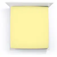 Bella Donna Jersey La Piccola Topperhoeslaken 180x210-220 cm lichtgeel-0091