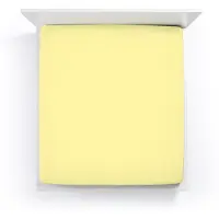 Bella Donna Jersey La Piccola Topperhoeslaken 160x190-200 cm lichtgeel-0091