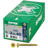 Spax Yellox Z2 3.5x40 Mm Verzonken Kruiskopschroef 1000 Eenheden