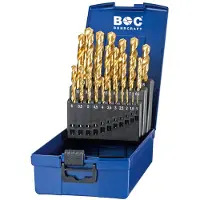 Bohrcraft Din 338 N Hss-tin Metaalboor 25 Stukken