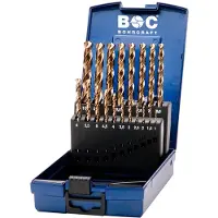 Bohrcraft Din 338 N Hss-e Co5% Metaalboor 19 Stukken
