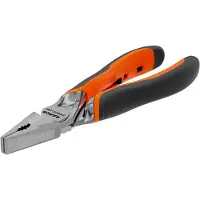 Bahco Versterkte Combinatietang Met Zelfopenende Twee-componenten Handgrepen En Chroomafwerking 200 Mm