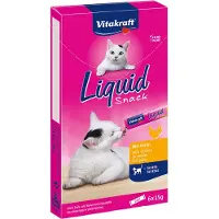 Vitakraft Liquid Snack - kip - 11x6 stuks (66 stuks) 66x15 gram