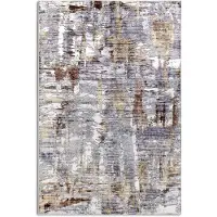 Elle Decoration Vloerkleed Malard - Grijs/Koper 120 x 160 cm